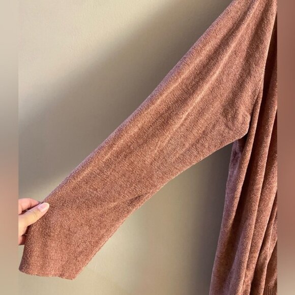 Barefoot Dreams cozy chic lite seashore sweater cardigan hooded 3X - Picture 6 of 9